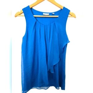 New York & Company Ruffled Sleeveless Blouse Size Small